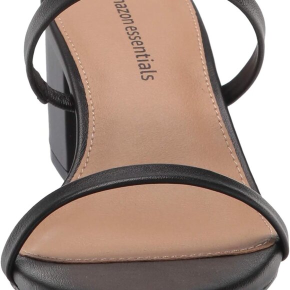 Women's Thin Two Strap Heeled Slide - Picture 2 of 8